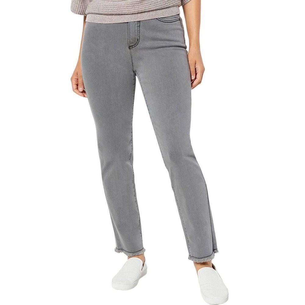 Peace Love World Gray Love Note Straight Leg Jeans Size 2P